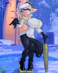 1futa 2024 balls big_ass big_breasts breasts clothed clothing flaccid fully_clothed futa_only futanari huge_balls huge_breasts huge_cock humanoid hyper_penis light_skin marie_(alterna) marie_(splatoon) nintendo no_bra penis penis_focus snao solo solo_futa splatoon splatoon_3 squid_sisters standing thick_thighs wide_hips