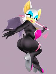 1girls 3d 3d_model anthro bubble_butt defaultuser12 female female_only furry furry_only mobian mobian_(species) mobian_bat ninja ninja_girl omegasunburst rouge_the_bat sega solo sonic_(series) sonic_adventure_2 sonic_the_hedgehog_(series)