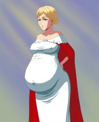 attack_on_titan blonde_hair blue_eyes christa_lenz female historia_reiss pregnant