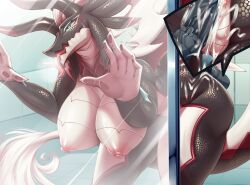 2d absurd_res anthro anthro_female anthro_focus anthrofied big_breasts big_hips big_tail black_body black_scales breasts breasts_bigger_than_head completely_naked completely_naked_female completely_nude completely_nude_female cum curvy curvy_body curvy_female dragon dragon_girl dragon_horns dragon_tail dragonmaid_series_(yu-gi-oh!) dragonmaid_sheou female female_anthro female_focus hi_res highres horns hourglass_figure huge_breasts konami large_breasts maid massive_breasts milf mleonheart mommy multicolored_body naked naked_female nipple nude nude_female penis pov scales scalie scalie_female shiny_breasts shiny_legs tail thick thick_thighs thighs two_tone_body two_tone_scales voluptuous voluptuous_female wings yu-gi-oh!