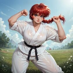 ai_generated big_ass big_breasts female female_only ranma-chan ranma_1/2 ranma_saotome sinister_ai