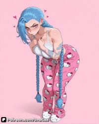 1girl 1girls ai_generated arcane arcane_jinx blue_hair braid braided_hair braided_ponytail breasts camel_toe cameltoe cleavage clothed clothed_female curvy curvy_figure evekiss female female_focus female_only focus fully_clothed jinx_(arcane) jinx_(league_of_legends) large_breasts league_of_legends league_of_legends:_wild_rift long_hair nipples nipples_covered nipples_visible_through_clothing pink_eyes pussy riot_games sfw solo solo_female solo_focus tattoo tattoo_on_arm tattooed_arm tattoos teeth thick_thighs thighs tight_clothes tight_clothing uncensored very_long_hair wide_hips