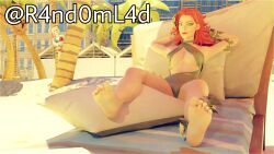3d 3d_(artwork) blender blender_(software) dc dc_comics epic_games feet female female_focus female_only fortnite harley_quinn harley_quinn_(fortnite) looking_at_viewer poison_ivy poison_ivy_(fortnite) pose posing_for_the_viewer public r4nd0m_l4d self_upload twitter_link
