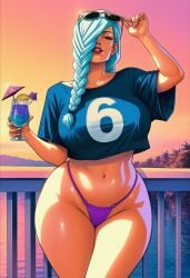 1girls accurate_art_style ai_generated asian_female big_ass female female_only gigantic_hips grand_theft_auto grand_theft_auto_vi gta_vi_cover_girl huge_ass huge_breasts jujutsu_kaisen leo_dawg mei_mei_(jujutsu_kaisen) rockstar_games solo thick_thighs wide_hips
