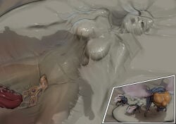 captured_female egg egg_implantation insects ovipositor raped_by_monster webbed webbed_victim zerogravitas