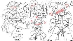 1boy cookie_run cum ejaculation embarrassed gingerbrave maid maid_outfit panties penis tagme