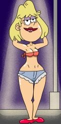 1girls bedroom_eyes blonde_hair breasts clothed clothed_female female female_only hands_behind_head headlights hips lipstick looking_at_viewer makeup mature_female milf mongios nickelodeon nickelodeon_animation_studio nicktoons open_mouth outdoors png purple_eyeshadow red_footwear red_shoes rita_loud seductive seductive_pose short_shorts smile solo solo_focus street_lamp street_light the_loud_house tongue wide_hips