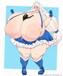 1boy 1girl 1girl1boy 1girls animated anon big_breasts big_nipples blonde_female blonde_hair bouncing_breasts breast_expansion breasts_bigger_than_body breasts_bigger_than_head breasts_out clothed_female_nude_male cum cum_in_breasts enormous_boobs enormous_breasts enormous_tits giantess gif gigantic_boobs gigantic_breasts gigantic_tits hataraki_ari huge_boobs huge_breasts huge_nipples huge_tits huge_titties large_boobs large_breasts large_female large_nipples large_tits large_titties long_hair maid maid_uniform massive_boobs massive_breasts massive_tits massive_titties mini_giantess nipple_bulge nipples_out ponytail red_eyes silhouetted_body size_difference taller_female thick_breasts thick_thighs