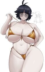 2d bikini emmarrgus female female_only golden_bikini keiko_(emmarrgus) light-skinned_female light_skin original original_character tagme