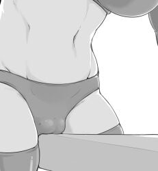 1girls black_and_white curvy curvy_body curvy_female curvy_figure highres manga manga_style nia0122 solo solo_female solo_focus table voluptuous voluptuous_body voluptuous_female
