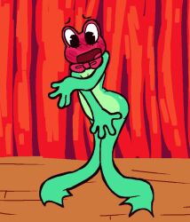 1other ass completely_nude covering embarrassed frog gloomy_yeah nonbinary ribbit_(the_amazing_digital_circus) the_amazing_digital_circus