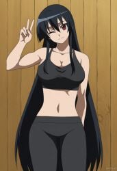 1girl 1girls ai_generated akame_(akame_ga_kill!) akame_ga_kill! anime breasts curvy curvy_female curvy_figure eyes female fit hair nsfw stickyai tits voluptuous