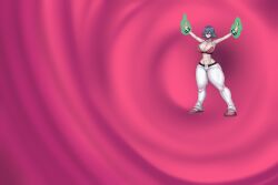1female 1girl 1girls 2026 abs absurd_res armband armbands before_expansion belt ber00 blue_hair bracer bracers breasts cleavage clothed clothed_female female female_only footwear high_resolution highres hourglass_figure hourglass_figured_female human human_female jeans large_breasts looking_at_viewer pink_topwear png pokemon pokemon_hgss psychic_energy psychic_powers red_eyes sabrina_(pokemon) sabrina_(pokemon_hgss) shoes short_hair smile smiling solo solo_female solo_focus standing standing_female tank_top thick_thighs voluptuous voluptuous_body voluptuous_female wide_hips