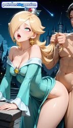 1girls 2026 ai_assisted ai_generated anime bare_shoulders blonde_hair crown dress earrings hair_over_one_eye hetero hi_res high_quality high_resolution highres jewelry long_hair love_making mario_(series) night night_sky nintendo off_shoulder patreon patreon_username penetration princess_rosalina rosalina sex sexual_intercourse sky skypassion stable_diffusion super_mario_bros. super_mario_galaxy watermark