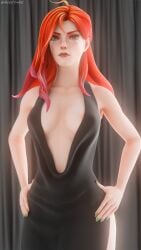 1girls 3d blender desess3intes dota dota_2 dress render solo tagme windranger