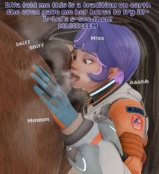 1girls 3d alternate_version_at_source alternate_version_available anilingus anilingus_from_female anus beast_rimming beastiality blender blizzard_entertainment donut_anus hands_on_ass horse horse_anus horse_tail juno_(overwatch) licking licking_ass licking_asshole looking_at_anus overwatch overwatch_2 purple_hair rimming rimming_female rimming_horse sniffing sniffing_anus spacesuit stallion text weird_michelle69