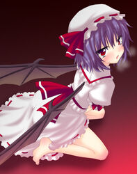 barefoot blush breath feet female masturbation remilia_scarlet saki_chisuzu sakichi_suzu solo tears touhou wings