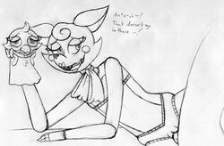 animatronic anthro blush bow_tie canine female five_nights_at_freddy's five_nights_at_freddy's_2 fox inkyfrog machine mammal mangle_(fnaf) mechanical nude pussy robot sex smile teeth video_games