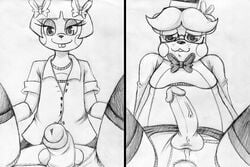 anal anal_sex animatronic anthro anus ass balls bear blush bow_tie clothed clothing crossdressing erection eyewear femboy five_nights_at_freddy's five_nights_at_freddy's_2 gay glasses hat inkyfrog lagomorph legwear machine male male_only mammal mechanical panties penetration penis rabbit robot sex skirt stockings toy_bonnie_(fnaf) toy_freddy_(fnaf) underwear video_games yaoi