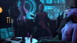 3d asari batarian female liara_t'soni mass_effect mrgreen turian