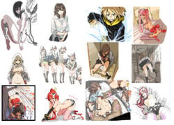 all_fours android animal_ears ass bag belt blush bondage bottomless breast_hold breasts cat_ears cat_tail censored character_request cuffs cum cum_in_pussy cum_inside doggy_style elbow_gloves electricity fellatio final_fantasy final_fantasy_tactics gloves handcuffs heroman high_heels highres hood joey_jones mecha navel nipples oekaki oral panties pantyshot penis pleated_skirt polka_dot polka_dot_panties ponytail pubic_hair reimu_hakurei robot saitom sex shirt_lift shoes skirt studded_belt tail tengen_toppa_gurren-lagann tengen_toppa_gurren_lagann testicles thighhighs tied_hair toilet touhou underwear upskirt vaginal_penetration white_mage white_mage_(fft) white_panties wind_lift yellow_panties yoko_littner