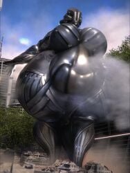 bbw big_breasts breasts cleavage female furry huge_breasts macro overweight qzk_forte tagme thick_thighs wide_hips