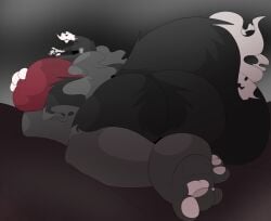 bbm big_ass big_breasts breasts bubble_butt busty_boy castdraws_(artist) furry huge_ass huge_breasts overweight tagme thick_thighs wide_hips