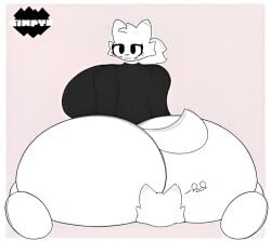 1boy1girl alternate_breast_size ass_bigger_than_head boykisser facesitting female furry gimpyb girlkisser male ponytail tail