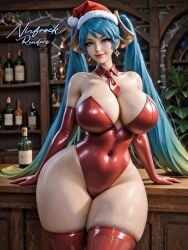 3d 3d_(artwork) 3d_render ai_generated big_ass big_breasts big_butt big_thighs blue_eyes bottomless breasts_bigger_than_head breasts_out bunny_ears bunnysuit christmas colored_hair crotch fit fit_female functionally_nude functionally_nude_female genitals high_heels hourglass_figure huge_breasts huge_thighs innie_pussy large_breasts league_of_legends merry_christmas multicolored_hair naked naked_female ninfrock ninfrockrenders no_bra no_panties no_underwear nude_female pale_skin pale_skinned_female plump_labia puffy_pussy pussy riot_games sona_buvelle thick_legs thick_thighs topless voluptuous voluptuous_female white_skin white_skinned_female wide_hips xmas