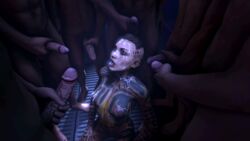 3d animated dark-skinned_male female gangbang jack_(mass_effect) mass_effect multiple_boys pino source_filmmaker