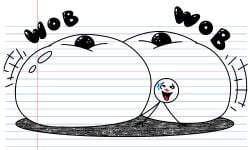 big_ass big_butt blush bowling_ball downrightover huge_ass huge_butt hyper hyper_ass hyper_butt large_ass large_butt massive_ass massive_butt no_context object_on_ass stick_figure stickman wobbling_ass