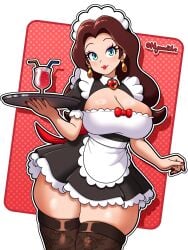 pauline from mario (series) by nyazuliart