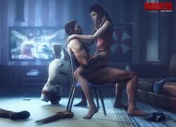 3d brother_and_sister chris_redfield claire_redfield female hantzgruber human incest male rabbid raving_rabbids resident_evil straight ubisoft