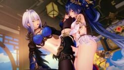 1futa 1girls 3d animated bent_over clothed_sex cum_in_pussy cum_inside female futa_on_female futanari galbrena_(wuthering_waves) iuno_(wuthering_waves) leg_lift light-skinned_female light-skinned_futanari light_skin long_video longer_than_2_minutes medium_breasts sex sex_from_behind sideways_standing_congress sound standing standing_sex tagme ty98 vaginal_penetration vaginal_sex video wuthering_waves