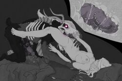 1girls 1monster 2_horns a_soul_to_keep_(book) artist_logo artist_name awake barefoot bed bedroom black_fur black_tail blonde_female blonde_hair blonde_pubic_hair bone bones breasts canon_couple claw_mark claw_marks clawed_fingers clawed_hands claws closed_eyes clothes_removed clothing_removed cock_out completely_naked completely_nude completely_nude_female couple cross_section cunnilingus damaged_furniture dangerous deer_tail dick_out drinking_pussy_juice drool drooling dubcon dubious_consent duskwalker duskwalker_brides enticing fangs feet feet_on_shoulders feet_over_shoulders feet_up fellatio female female_human female_human/male_monster female_pubic_hair fin_frill fins fluffy fluffy_fur fluffy_tail frill_(anatomy) frill_spines fur fur_tuft gazelle_horn glow glowing_eyes grabbing grabbing_another's_arm grabbing_another's_face grabbing_arm grabbing_face grabbing_head hand_on_another's_face hand_on_another's_head hand_on_another's_stomach hand_on_arm hand_on_face held_down holding holding_down holding_partner_down horns human human_female imminent_cumshot imminent_insertion imminent_penetration imminent_sex imminent_vaginal indoors interspecies interspecies_sex large_fangs large_penis large_teeth legs_apart legs_held_open legs_on_shoulders legs_open legs_over_partner's_shoulders legs_spread legs_up licking licking_another licking_inside licking_partner licking_pussy licking_pussy_juice licking_vagina light-skinned_female lilswallowbird long_hair long_horns long_tongue looking_at_another looking_pleasured lying lying_on_back lying_on_bed m/f male male/female male_monster monster monster/human monster_boy monster_cock monster_fucker monster_on_female monsterfucker monsterfucking muscular muscular_arms muscular_male muscular_monster naked_female nipples not_ai_generated novel_character nude_female on_bed opal_reyne_(writer) open_mouth open_mouth_tongue_out open_wide orpheus_(duskwalker_brides) pale-skinned_female pale_skin pale_skinned_female pants penis penis_out penis_tentacles pink_eyes pinned pinned_down pinned_to_bed precum precum_on_penis precum_string precum_trail pubic_hair purple_penis pushing_away pushing_down pussy pussy_juice questionable_consent reia_(duskwalker_brides) restrained restrained_arms restrained_female ribbed_penis ribcage ripped_bedding saliva saliva_drip salivating scratch_mark scratch_marks sex sharp_claws sharp_teeth shoeless short_tail size_difference skeleton_markings skull skull_head small_breasts spoilers straight tail tasting tasting_pussy_juice teeth tentacle teratophilia toned toned_arms toned_male tongue tongue_coil tongue_fetish tongue_fucking tongue_in_pussy tongue_insertion tongue_out topless topless_male torn_sheets tuft tufted_fur unable_to_escape unable_to_fight_back unable_to_resist unable_to_stop undressed unusual_anatomy unusual_genitalia unusual_penis vaginal_penetration very_long_tongue waking_up wide_mouth wide_open_mouth woken_up x-ray x-ray_view