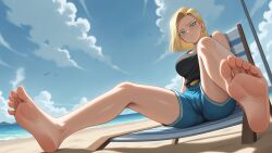android 18 from dragon ball z by erosaga