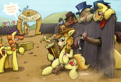 :o after_masturbation animal_genitalia apple_bloom_(mlp) applejack_(mlp) balls being_watched blonde_hair blush braeburn_(mlp) contest cum cum_on_face cum_on_ground cum_on_hands cum_on_penis cum_on_tail cum_on_thighs cumshot cutie_mark english_text equine erection female friendship_is_magic fur hair half-closed_eyes half-erect hat horse horsecock male mammal my_little_pony open_mouth orange_fur orange_hair orgasm outside penis pony record_high_(mlp) scootaloo_(mlp) smile smooth_skin sweat sweetie_belle_(mlp) teeth text tongue vein veiny_penis wingbonermaker yaoi yellow_fur