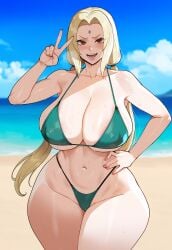 tsunade from naruto by juuicyai