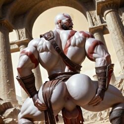 kratos from god of war by zodoai