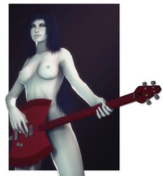 3d adventure_time casual demisak electric_guitar female guitar marceline musical_instrument pale_skin source_filmmaker tagme vampire