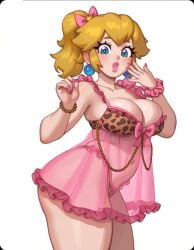 lingerie princess_peach rizdraws