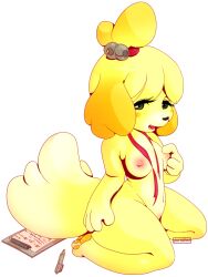 isabelle (animal crossing) from animal crossing by purochen