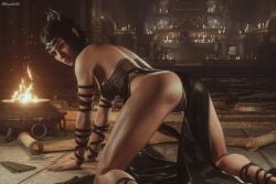 1girl 3d ass baldur's_gate baldur's_gate_3 blender bottomless bottomless_female elf fantasy female girl horny looking_at_viewer mithrandirart no_panties on_knees peach_pussy presenting_pussy pussy render sexy shadowheart showing_pussy vagina video_games woman