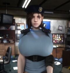 1girls 3d 3d_(artwork) alternate_breast_size ass beret big_ass big_breasts breasts breasts_bigger_than_head brown_hair bust busty capcom chest clothed clothed_female curvaceous curvy curvy_figure female female_focus female_only female_solo gigantic_breasts hat high_resolution highres hips hourglass_figure huge_ass huge_breasts human human_female human_only jill_valentine jill_valentine_(sasha_zotova) large_ass large_breasts legs light-skinned_female light_skin looking_at_viewer mature mature_female resident_evil resident_evil_3 slim_waist solo solo_female thick thick_hips thick_legs thick_thighs thighs top_heavy top_heavy_breasts vaako voluptuous voluptuous_female waist wide_hips