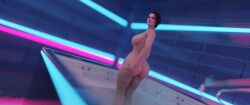 ass ass_focus big_ass big_breasts brown_hair diry_blonde_hair hot_tub jill_valentine lolitschris2 naked naked_female resident_evil resident_evil_3 resident_evil_3_remake