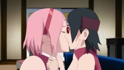 2girls 7sec_video adult adult_and_teenager adult_female age_difference animated black_hair boruto:_naruto_next_generations daughter daughter_(lore) french_kiss french_kissing glasses haruno_sakura incest incest_(lore) kissing lesbian less_than_30_seconds mature mature_female milf mother mother_(lore) mother_and_child mother_and_daughter multiple_girls naruto naruto_(series) older_female optimystic pink_hair sakura_haruno sarada_uchiha size_difference sound tagme teen_girl teenage_girl teenager uchiha_sarada video young younger_female yuri