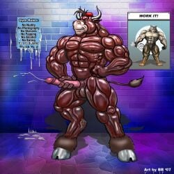 abs anthro anthro_porn bb_(artist) beefy biceps black_hair brick_wall brown_body brown_fur bull closed_eyes cum cum_shot cum_shots fapping jerking jerking_off jerkingoff male masturbating masturbation muscles muscular muscular_male naked naked_in_gym naked_male nudity orgasm_face oscar_(braford) pecs penis pink_penis porn shiny_muscles shiny_skin tits triceps