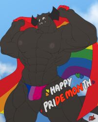 bara bara_body bara_tiddies bara_tits bisexual bisexual_male bisexual_pride_bikini bisexual_pride_colors bisexual_pride_speedo bisexual_pride_swimsuit char_cole cwaffle demon demon_boy demon_humanoid male male_only pride_color_accessory pride_color_clothing pride_color_flag pride_color_underwear pride_colors pride_flag pride_month pride_month_demon solo solo_focus solo_male tagme tagme_(artist)