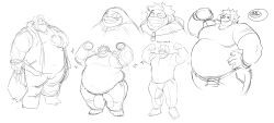 1boy belly bhm big_belly fatgum flexing male male_only my_hero_academia overweight overweight_male sketch skymachine solo solo_male strongfat taishiro_toyomitsu