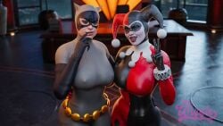 2girls 3d ass batman_(series) big_ass big_breasts bottom_heavy breasts bust busty catwoman chest curvaceous curvy curvy_figure dc dc_comics female female_focus harleen_quinzel harley_quinn hips hourglass_figure huge_ass huge_breasts human large_ass large_breasts legs light-skinned_female light_skin mature mature_female mr.wiggie mr.wiggle selina_kyle slim slim_waist thick thick_hips thick_legs thick_thighs thief thighs top_heavy upper_body voluptuous voluptuous_female waist wide_hips
